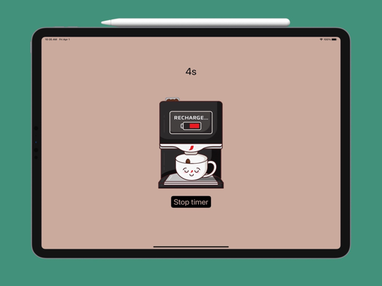 Dolce Gusto: Timer iPad screenshot 2 - Food & Drink app