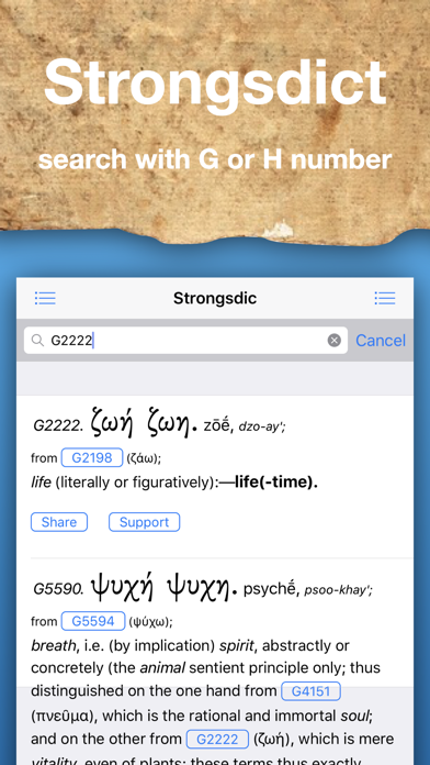 Screenshot #3 pour Strongsdict Greek Hebrew Dict