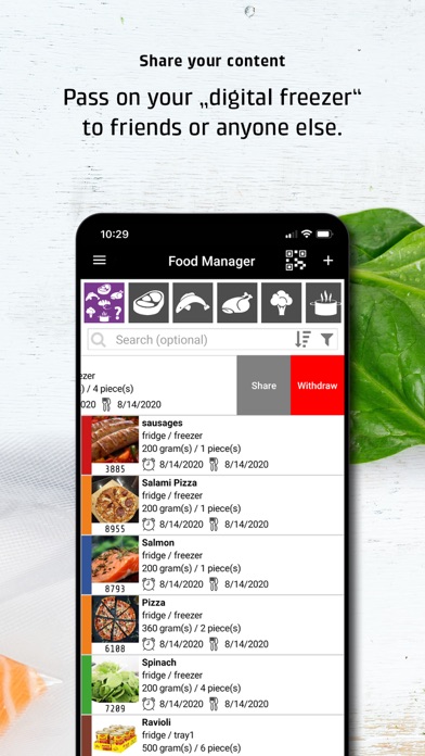 CASO Food Manager Screenshot