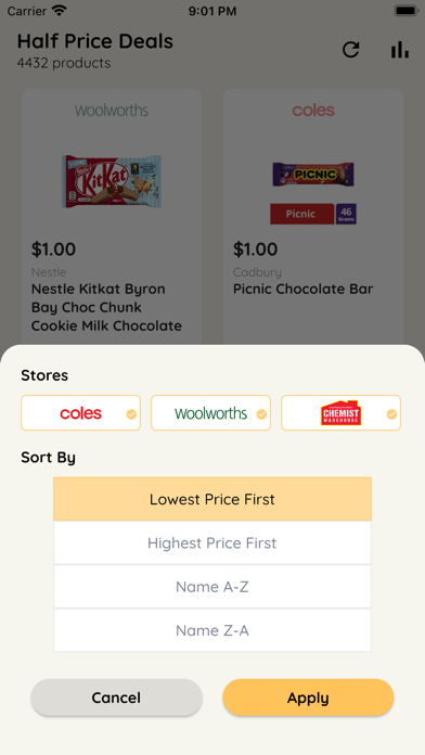 Half Price Deals Screenshot