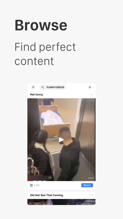 React - to photos and videos