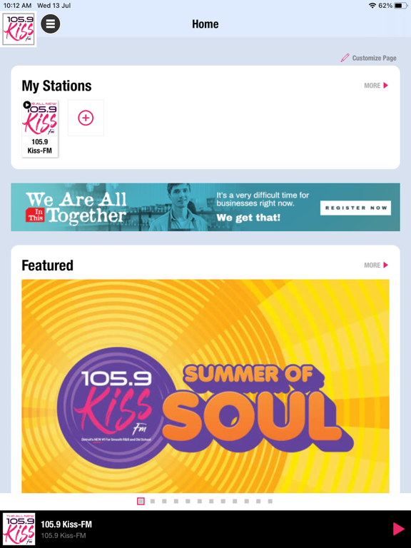 105.9 KISS-FM - Detroit iPad screenshot 1 - Music app