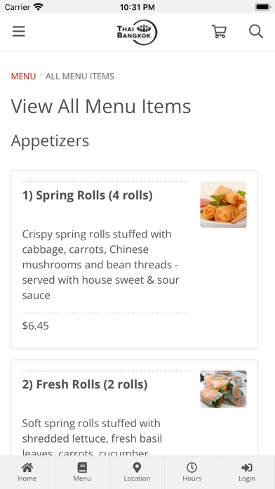 Thai Bangkok Restaurant Screenshot 2 - AppWisp.com