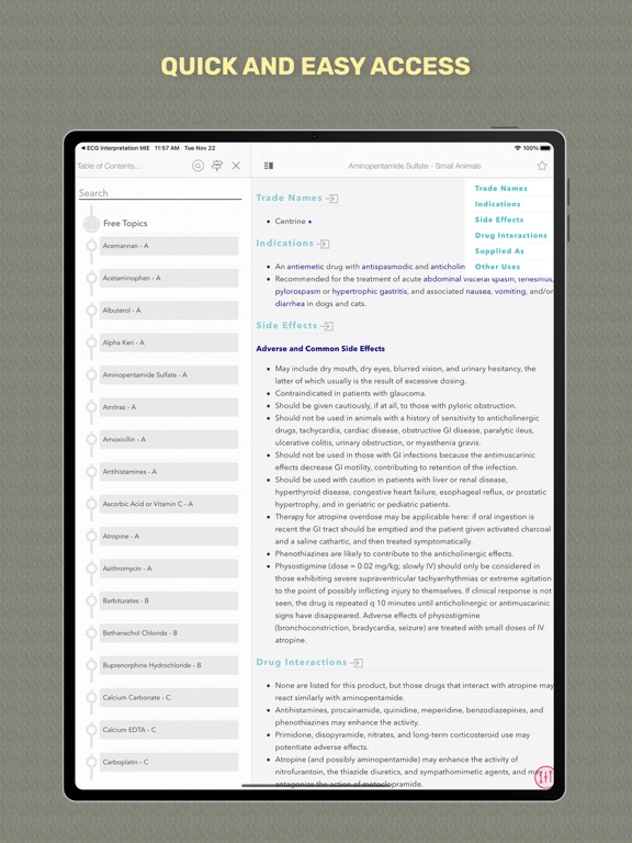 Screenshot #6 pour Handbook of Veterinary Drugs