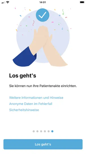 Screenshot von Allianz EPA-App auf dem iPhone 6