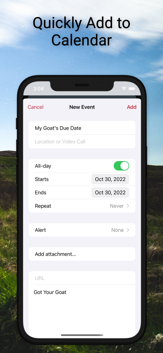 Goat Due Date Calculator