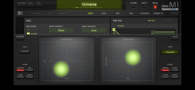KORG iM1 Screenshot