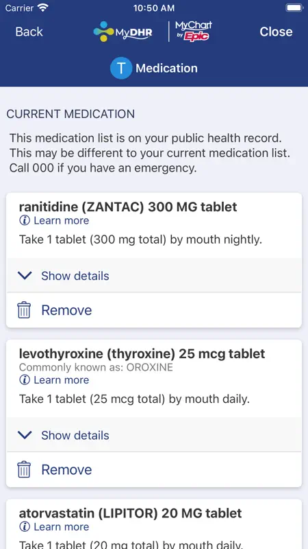 MyDHR screenshot 4 of 4