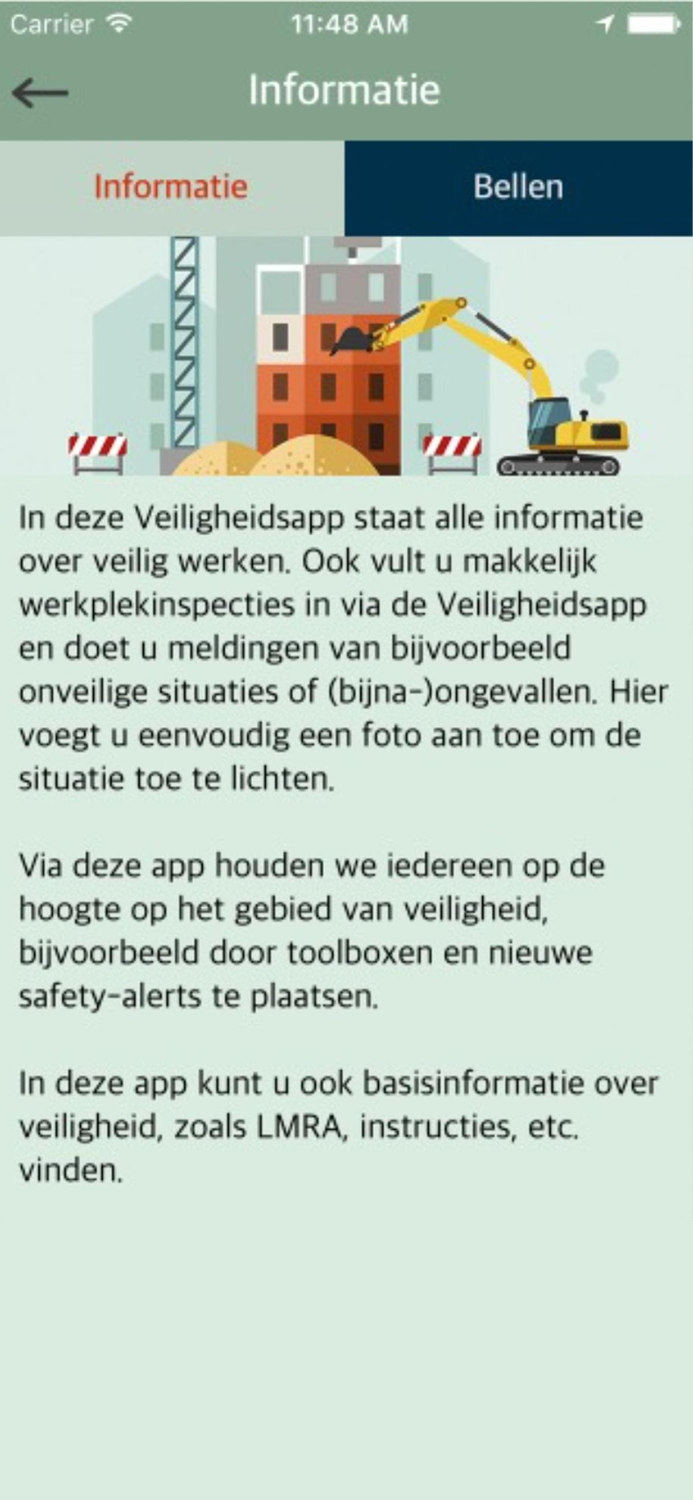 Veiligheidsapp ITC-groep