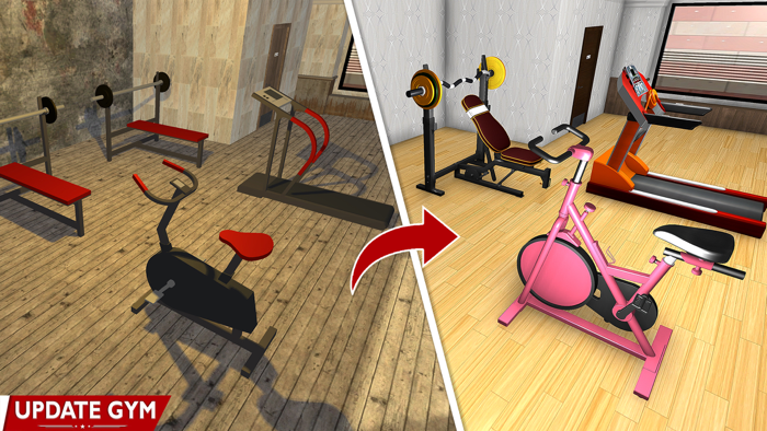 Idle Fitness Gym Life Games 3D