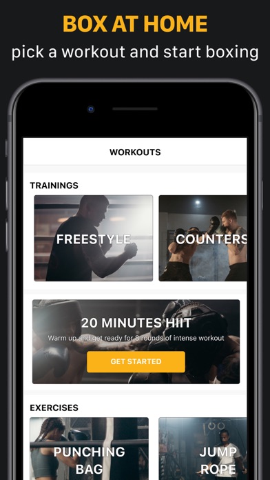 Shadow Boxing Workout App Screenshot
