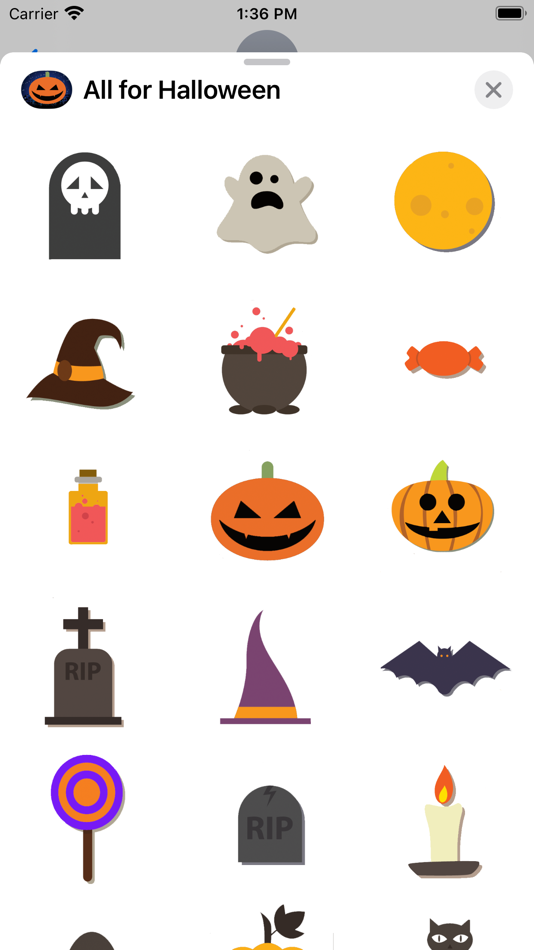 Halloween stuff stickers emoji - 1.4 - (iOS)