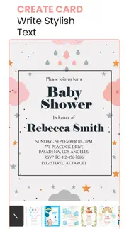 baby shower video invitations iphone screenshot 3