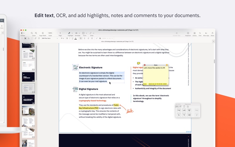 nitro pdf pro: edit & sign iphone screenshot 2