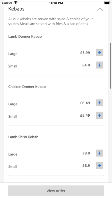 Yummy Kebab, Hove Screenshot