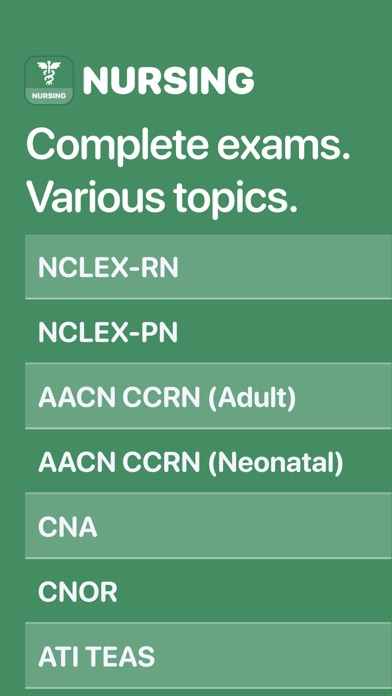 Screenshot #1 pour Nursing Exams Mobile Prep 2024