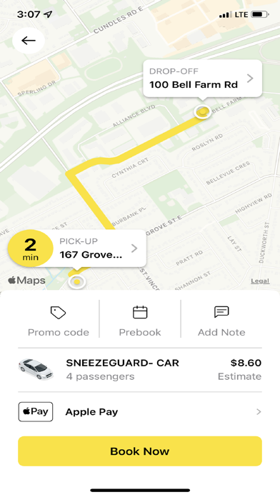 Barrie Taxi Screenshot