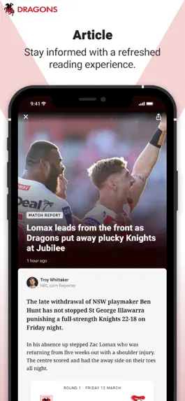 Game screenshot St George Illawarra Dragons apk