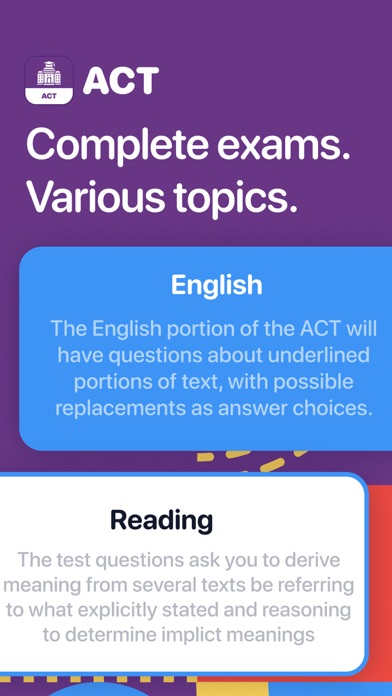 Screenshot #1 pour ACT Prep