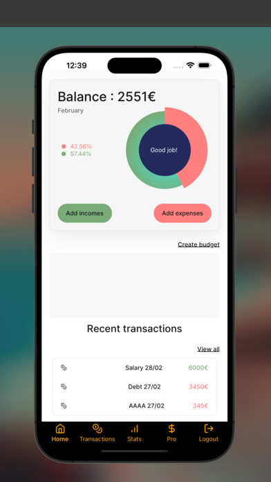 Avocado Expense Tracker Screenshot
