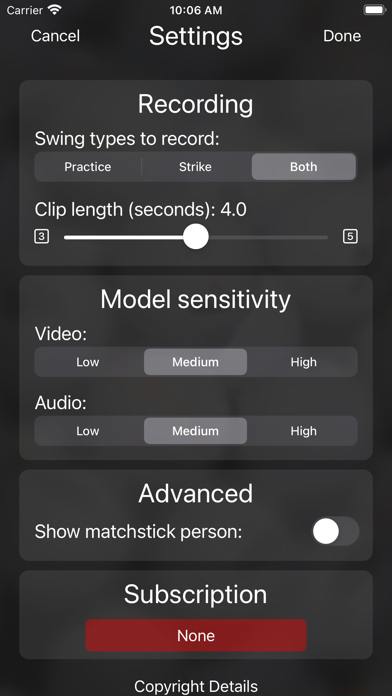 GolfRec - Golf Swing Analyzer Screenshot