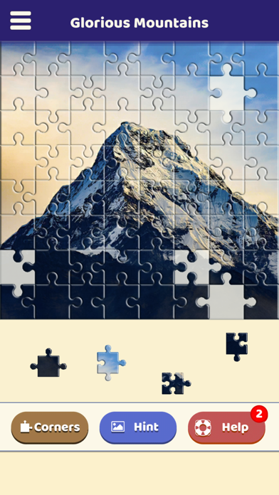 Glorious Mountains Puzzle Screenshot