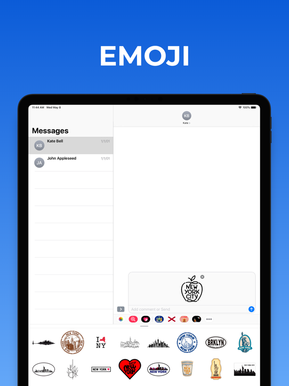 Screenshot #5 pour New York emojis - USA stickers