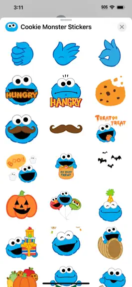 Game screenshot Cookie Monster Stickers hack
