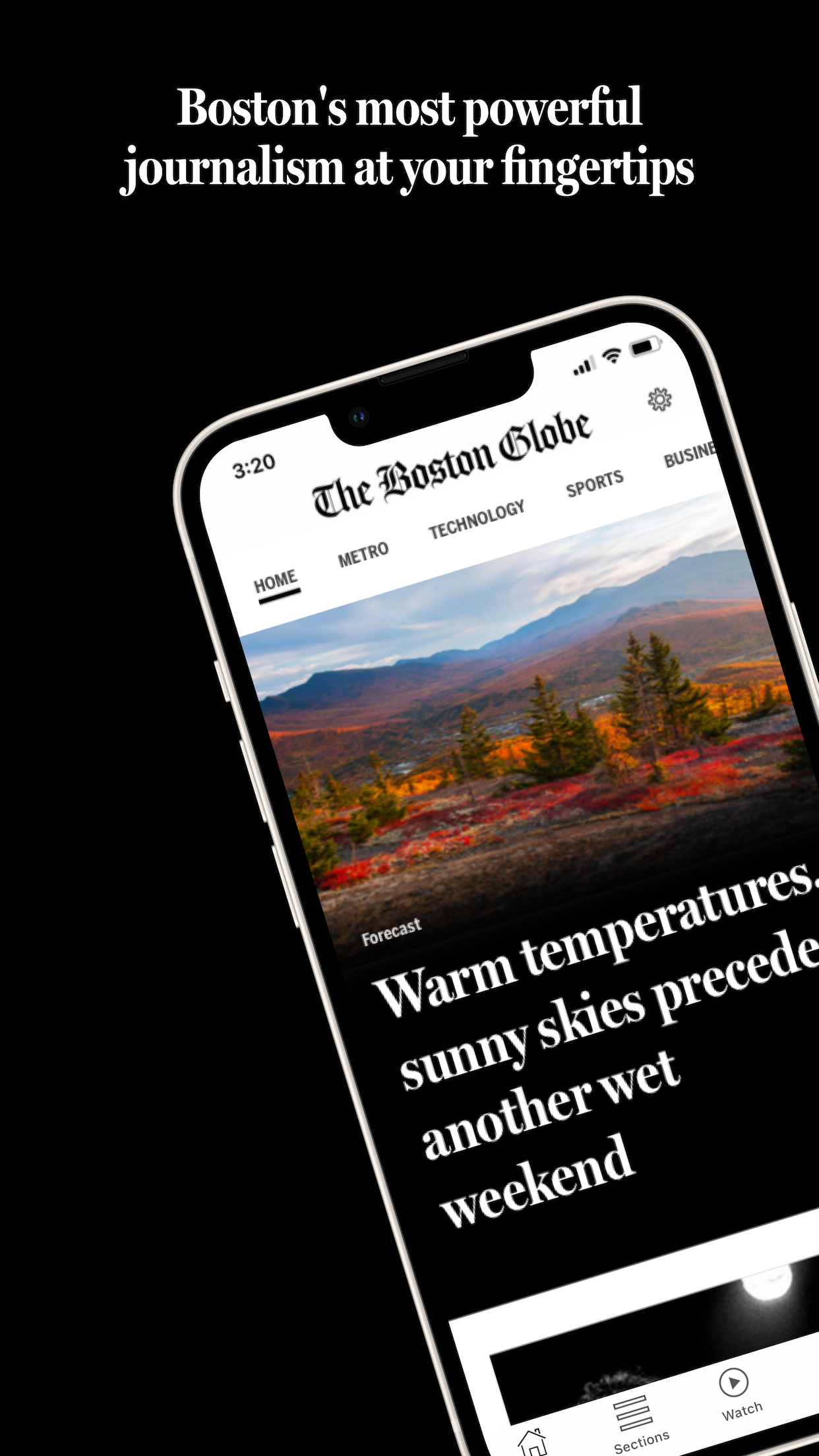 The Boston Globe screenshot 1