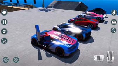 Superhero Car: Mega Ramp Games Screenshot