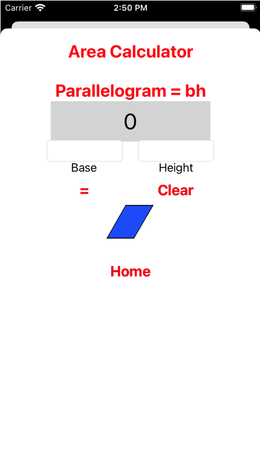Geometry Area Calculator (iOS) 由: JTM Geometry Area Calculator (iOS) 由: JTM