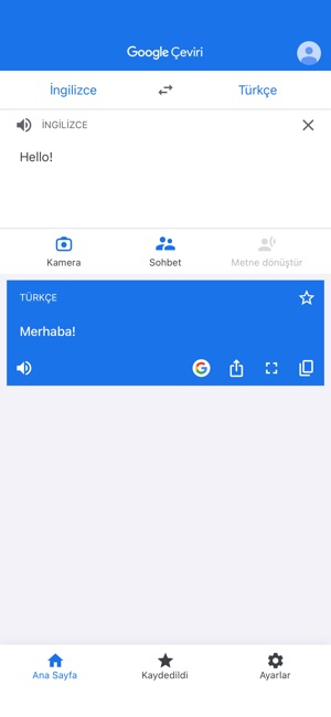 Google Çeviri App Store'da