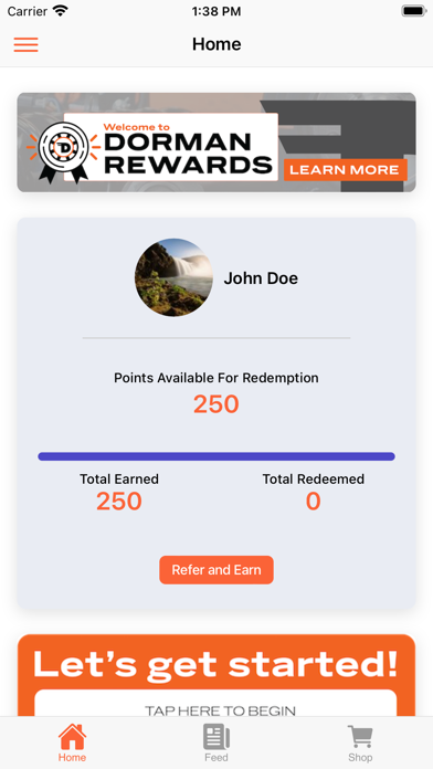 Dorman Rewards Screenshot