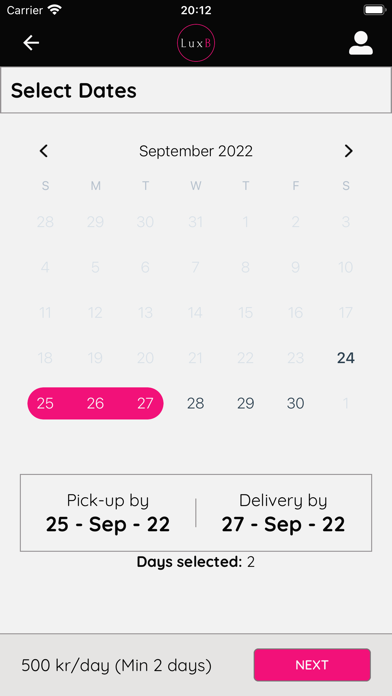 LuxB – Fashion Rental Platform Screenshot