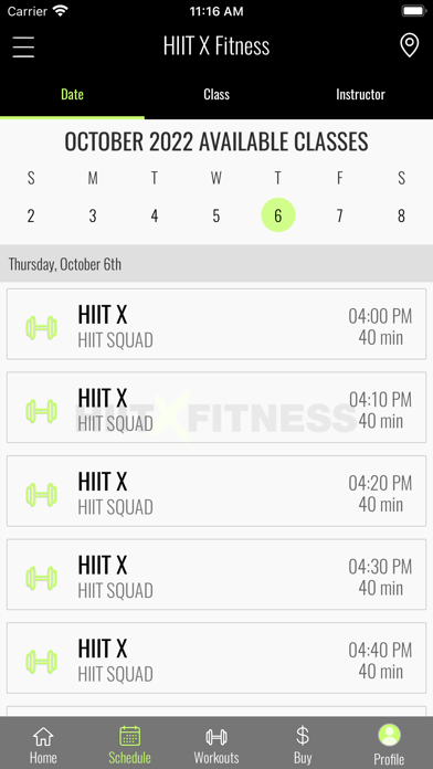 HIIT X Fitness Screenshot