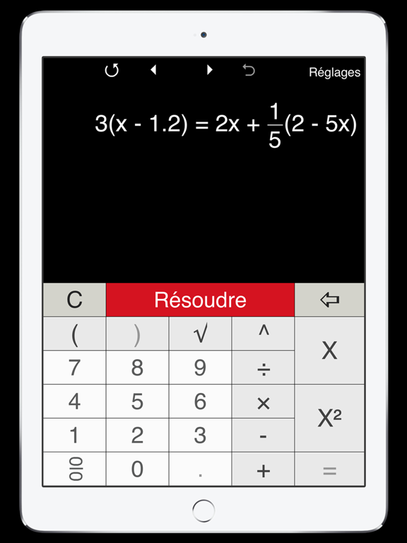 Screenshot #4 pour Résolution d'équations
