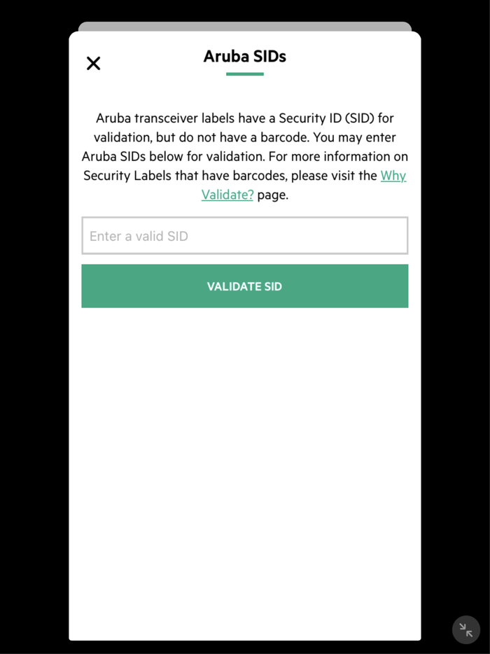 HPE Parts Validation
