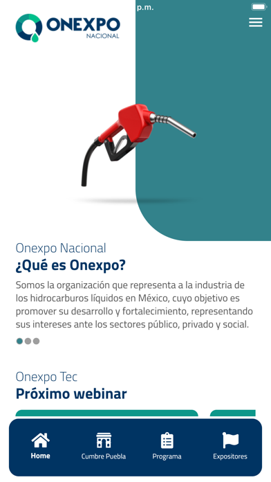 ONEXPO NACIONAL APP Screenshot