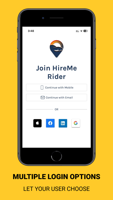 Screenshot #1 pour HireMe - Taxi Booking App