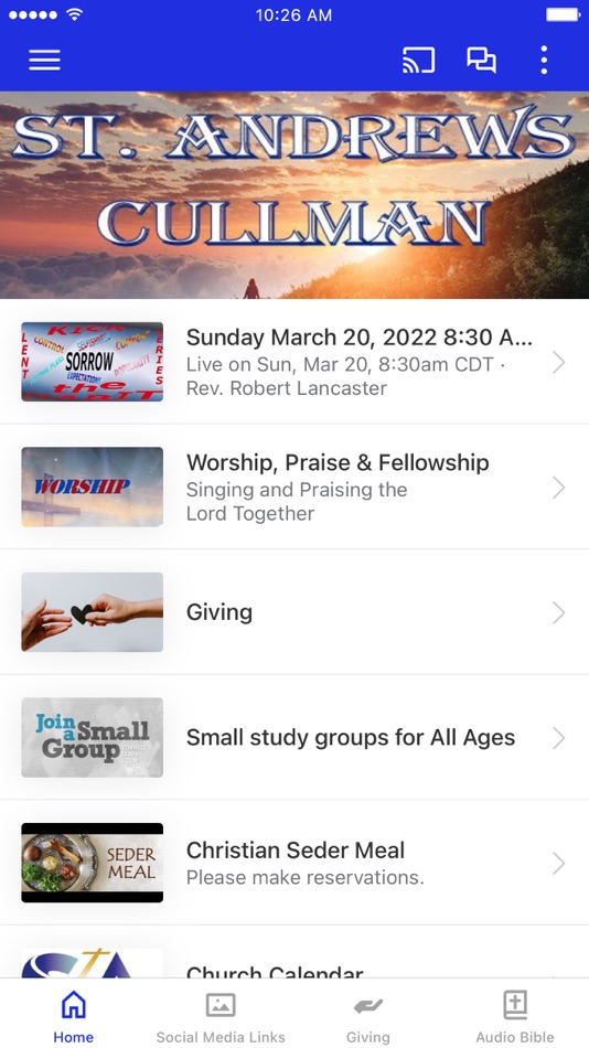 #1. St Andrews Cullman (iOS) 由: St. Andrew's United Methodist Church, Inc.