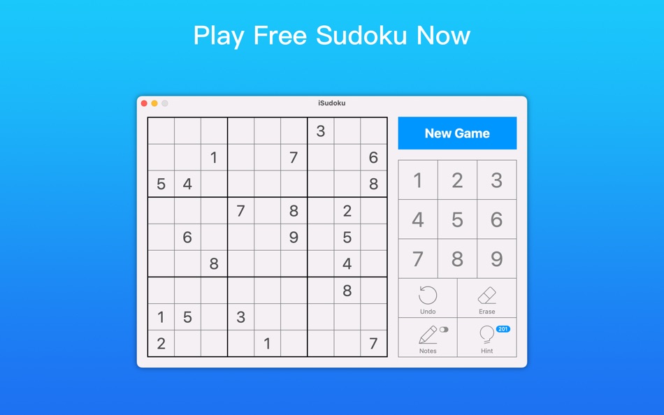 #1. iSudoku - Sudoku & Minesweeper (macOS) 由: 少兵 付