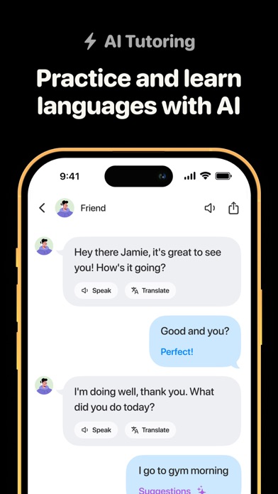 Al Language Tutor - Fluently Screenshot