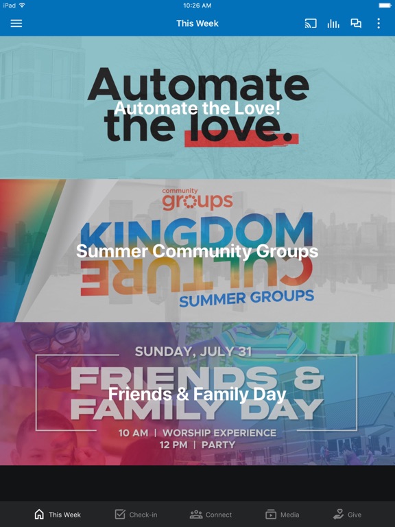 Capital Community Church - VA iPad screenshot 1 - Education app