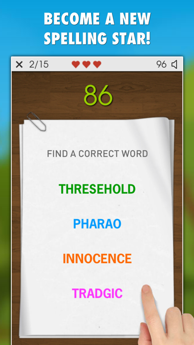 Screenshot #2 pour Spelling Master Game