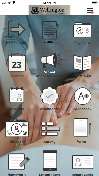 Wellington College App Screenshot