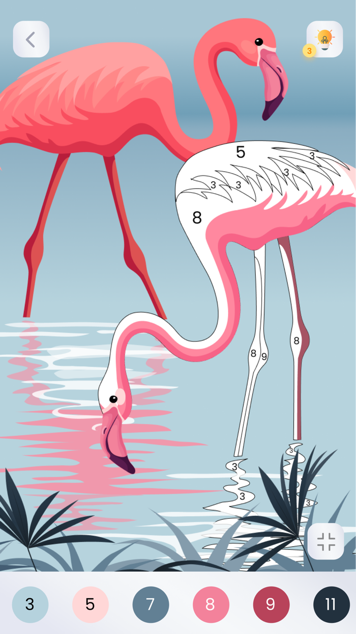 Coloring book Color by number