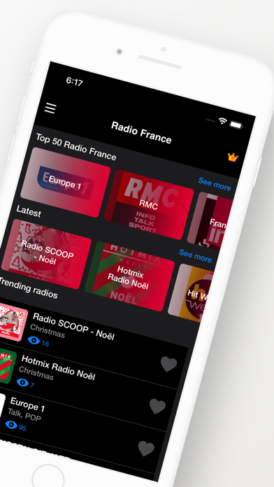 French radio stations online Screenshot