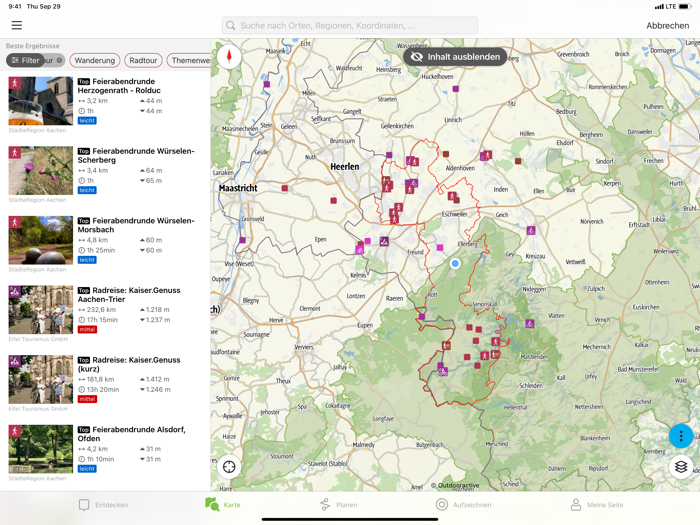 Tourenplaner Grünmetropole