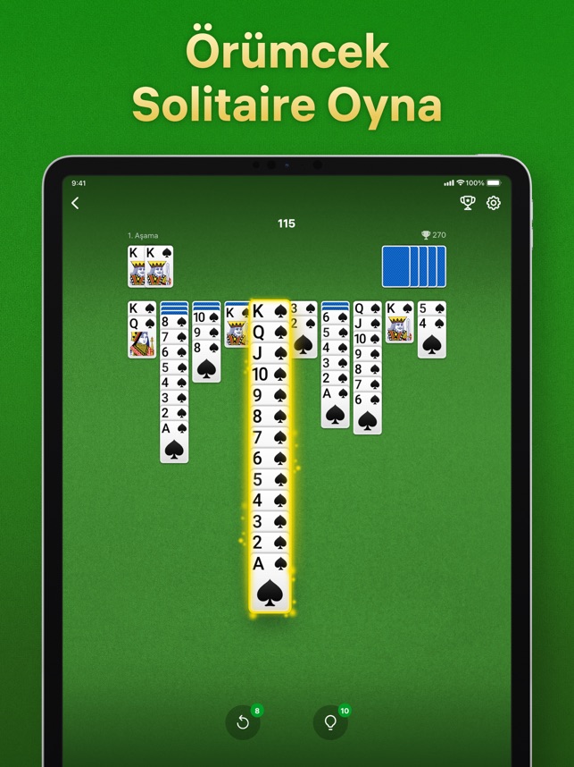 Spider Solitaire - Kağıt Oyunu App Store'da