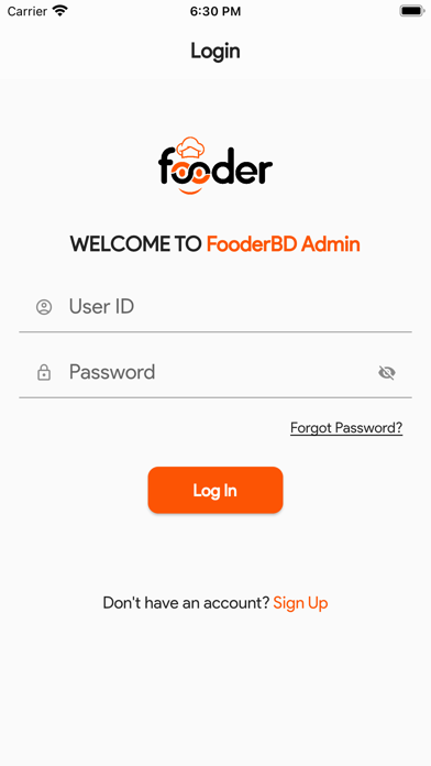 Admin Fooder Screenshot